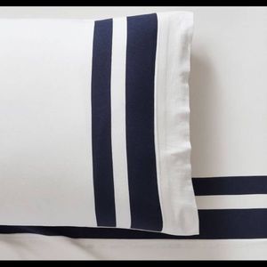 NEW Pottery Barn Teen Organic Varsity Stripe TWIN XL Sheet Set